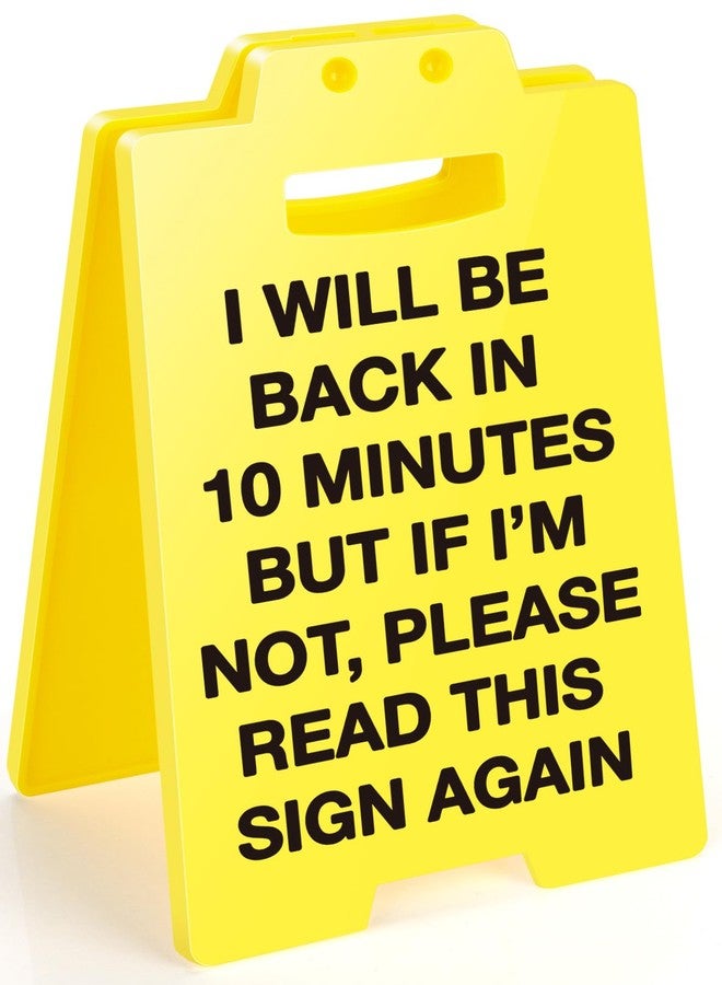 MBL Funny Office Desk Sign - Out to Lunch Be Right Back, Gag Fun Office Desk Signs Cubicle Decor White Elephant Stocking Stuffers Christmas Xmas Holiday Gift for Coworker Teammate Employee Boss - Image 1